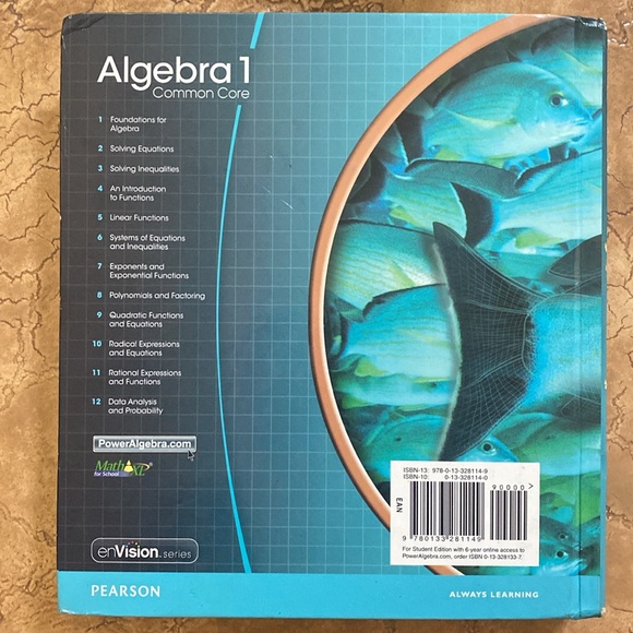 Algebra 1 Common Core Hardcover Textbook - Picture 2 of 8